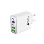 认证款手机通用快充头3USB+2CPD38W全协议旅行手机充电器闪充快充