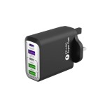 认证款手机通用快充头3USB+2CPD38W全协议旅行手机充电器闪充快充