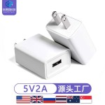跨境现货5V2A充电器欧美规多兼容电源适配器usb手机充电头ETL/CE