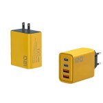 美规欧规多口充电头双USB+双PD快充头适用苹果华为安卓手机充电器