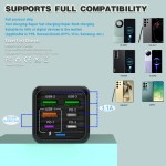 跨境新品多口充电器150W充电头3USB+3PD手机6合1多口充电头5v3A