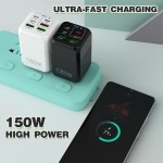 跨境新品多口充电器150W充电头3USB+3PD手机6合1多口充电头5v3A