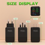 新款欧标150W充电头4u口+2PD手机充电器6合1多口充电头5v3A