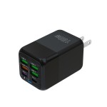 新款欧标150W充电头4u口+2PD手机充电器6合1多口充电头5v3A