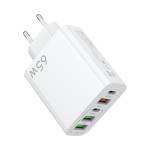 新款PD65W快充手机充电器 5V4A欧美英规PD+3USB多口适配器 充电头