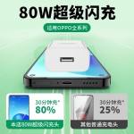 适用OPPO80W充电器真我realme手机超级闪充头快充数据线套装批发