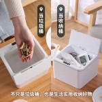 智能感应电动桌面车载垃圾桶收纳盒箱桌上宿舍办公室纸巾盒零食盒