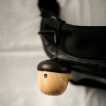 坚果蓝牙音响 松果蓝牙音响创意仿木纹无线车载户外音箱便携式