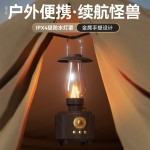新款私模煤油灯蓝牙音箱复古FM无线收音机U盘插卡户外小夜灯音响