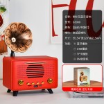 雷克森G3000喇叭花音响木质蓝牙音箱复古客厅摆件FM收音机送礼物