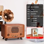 雷克森G3000喇叭花音响木质蓝牙音箱复古客厅摆件FM收音机送礼物