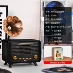 雷克森G3000喇叭花音响木质蓝牙音箱复古客厅摆件FM收音机送礼物
