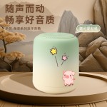 新款2025渐变色卡通少女无线蓝牙音箱户外便捷bTS-08蓝牙音响礼品
