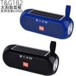新款TG182创意蓝牙音箱插卡家用桌面户外低音炮便携式太阳能音响