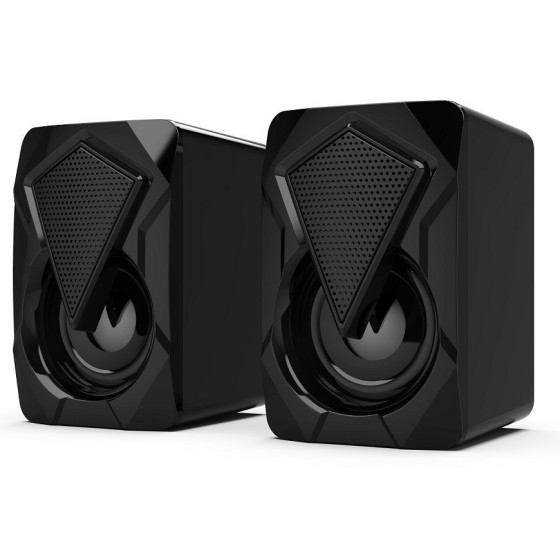 X2多媒体台式电脑音响家用桌面 迷你RGB炫彩USB音箱 有线重低音炮