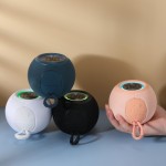 TG337蓝牙音箱圆形布艺桌面小音响家用无线户外蓝牙音响大音量