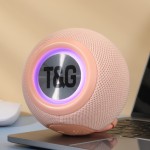 TG337蓝牙音箱圆形布艺桌面小音响家用无线户外蓝牙音响大音量