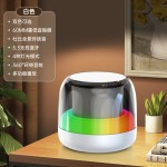 炫彩蓝牙音箱2025新款家用电脑桌面低音炮炫彩灯效RGB蓝牙小音箱