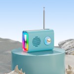 户外音箱太阳能蓝牙音响插卡U收音机便携式振膜彩灯户外便携音响