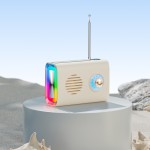 户外音箱太阳能蓝牙音响插卡U收音机便携式振膜彩灯户外便携音响