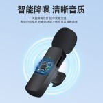 新款无线领夹麦户外手机电脑直播采访收音降噪麦克风话筒源头厂家