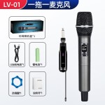 无线话筒手持万能麦一拖二高音质家庭K歌音响直播充电无线麦克风