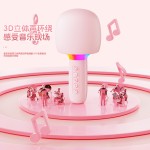 话筒音响一体麦克风低音炮蓝牙小音箱家庭唱歌大音量无线KTV神器