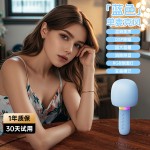 话筒音响一体麦克风低音炮蓝牙小音箱家庭唱歌大音量无线KTV神器