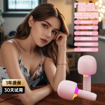 话筒音响一体麦克风低音炮蓝牙小音箱家庭唱歌大音量无线KTV神器
