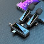 H65一拖二收音话筒手机电脑直播蓝牙无线领夹麦克风录音蓝牙5.3