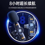remax 睿音 网络直播麦克风话筒 一拖二话筒 直播麦克风无线领夹