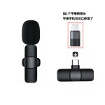 跨境热销款无线领夹麦克风 K1K9J13一拖二直播收音无线领夹麦克风 （含认证）