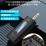 k35无线领夹麦克风3.5接口一拖二户外直播录音2.4G智能降噪话筒