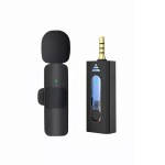 k35无线领夹麦克风3.5接口一拖二户外直播录音2.4G智能降噪话筒