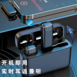跨境热款无线领夹麦克风K6户外手机直播专业拍摄收音降噪麦克风