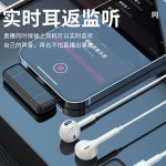 跨境款手机直播话筒K6K5智能降噪无线领夹麦克风带充电仓高清录音