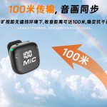 工厂新款跨境N13无线领夹麦克风降噪混响便携直播录音收音话筒