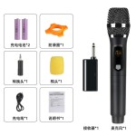 外贸爆款高音质无线话筒一拖二U段唱歌无线麦克风户外音响充电麦