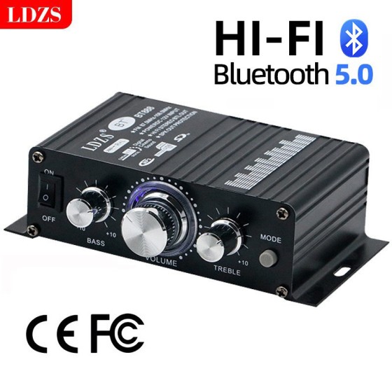 BT888功率迷你小型功放机家用车载12V发烧hifi蓝牙功放音频放大器