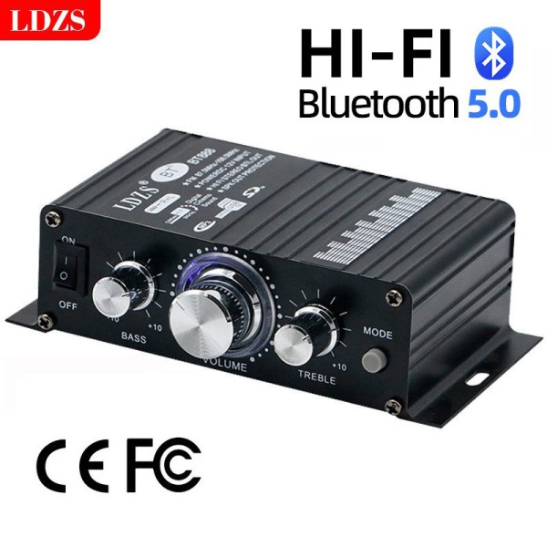BT888功率迷你小型功放机家用车载12V发烧hifi蓝牙功放音频放大器