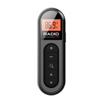 跨境新品迷你收音机fm可充电带背夹袖珍便携运动跑步会议调频mini