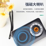 现货批发W-201收音机FM/AM两波段便携旋钮式高灵敏度迷你收音机 (含认证）