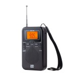 厂家批发W-206收音机便携式口袋FM/AM钟控立体声美观大方型收音机 （含认证）