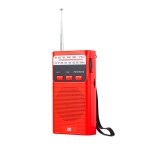 现货批发便携式W-208收音机可充电带手电FM/AM指针式口袋收音机 (含认证）