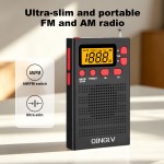 新款跨境便携式数字2波段FM/AM收音机