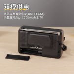 厂家供应收音机w913全波段全频道便携式指针双模供电锂电池收音机 (含认证）