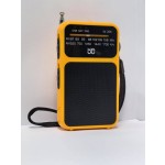 收音机W-209双供电带手电FM/AM指针式口袋便携背扣字体收音机