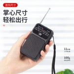 收音机W-209双供电带手电FM/AM指针式口袋便携背扣字体收音机