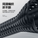 罗马柱100W带灯快充一拖三钨金线 适用华为安卓苹果16 快充数据线