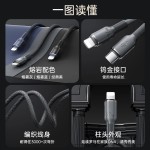 PD27W快充数据线适用苹果14充电线iphone13快充线12车载11编织USB